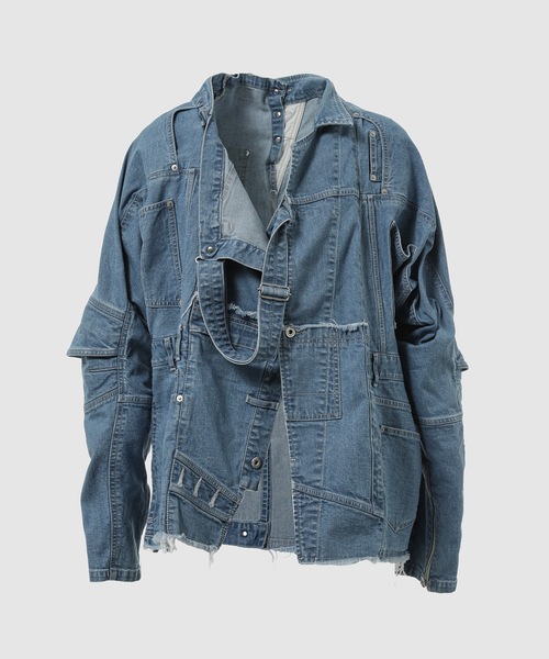 WhoWhat(フーワット)の「PUZZLE DENIM JACKET(デニムジャケット・メンズ・インディゴブルー・M/S)」の1枚目の写真
