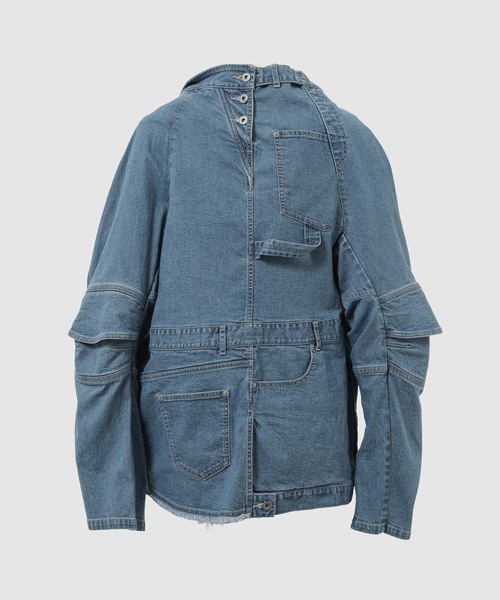 WhoWhat(フーワット)の「PUZZLE DENIM JACKET(デニムジャケット・メンズ・インディゴブルー・M/S)」の2枚目の写真