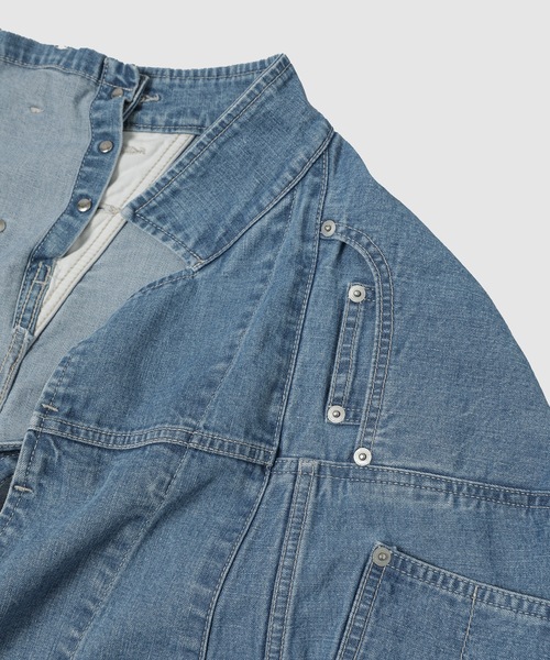 WhoWhat(フーワット)の「PUZZLE DENIM JACKET(デニムジャケット・メンズ・インディゴブルー・M/S)」の4枚目の写真