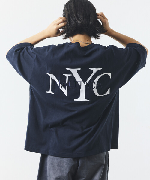 NAUTICA(ノーティカ)の「NAUTICA/ノーティカ リラックスフィット NYCロゴ クルーネックTシャツ(Tシャツ/カットソー・メンズ・ブラック/オレンジ/グリーン/ネイビー/ブルー/ホワイト・LARGE/X-LARGE/XX-LARGE/MEDIUM)」の22枚目の写真
