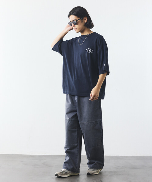 NAUTICA(ノーティカ)の「NAUTICA/ノーティカ リラックスフィット NYCロゴ クルーネックTシャツ(Tシャツ/カットソー・メンズ・ブラック/オレンジ/グリーン/ネイビー/ブルー/ホワイト・LARGE/X-LARGE/XX-LARGE/MEDIUM)」の21枚目の写真