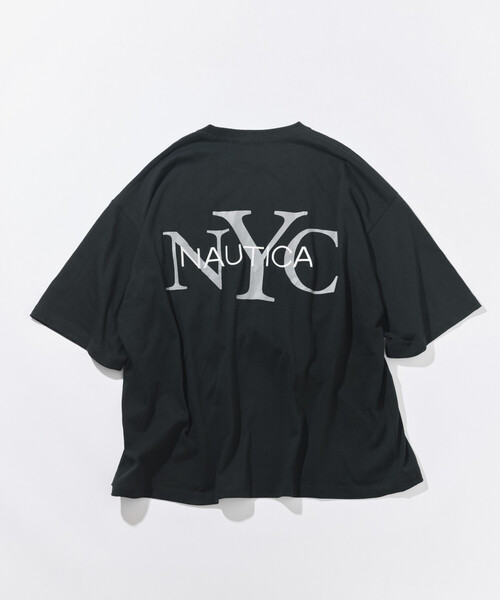 NAUTICA(ノーティカ)の「NAUTICA/ノーティカ リラックスフィット NYCロゴ クルーネックTシャツ(Tシャツ/カットソー・メンズ・ブラック/オレンジ/グリーン/ネイビー/ブルー/ホワイト・LARGE/X-LARGE/XX-LARGE/MEDIUM)」の13枚目の写真