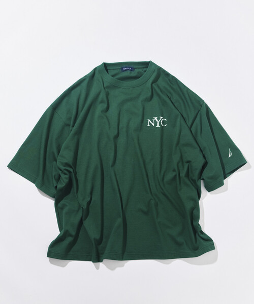 NAUTICA(ノーティカ)の「NAUTICA/ノーティカ リラックスフィット NYCロゴ クルーネックTシャツ(Tシャツ/カットソー・メンズ・ブラック/オレンジ/グリーン/ネイビー/ブルー/ホワイト・LARGE/X-LARGE/XX-LARGE/MEDIUM)」の12枚目の写真