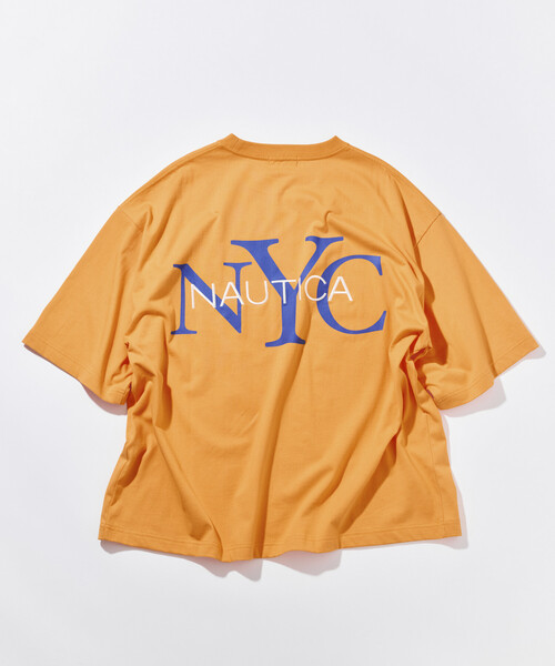 NAUTICA(ノーティカ)の「NAUTICA/ノーティカ リラックスフィット NYCロゴ クルーネックTシャツ(Tシャツ/カットソー・メンズ・ブラック/オレンジ/グリーン/ネイビー/ブルー/ホワイト・LARGE/X-LARGE/XX-LARGE/MEDIUM)」の7枚目の写真