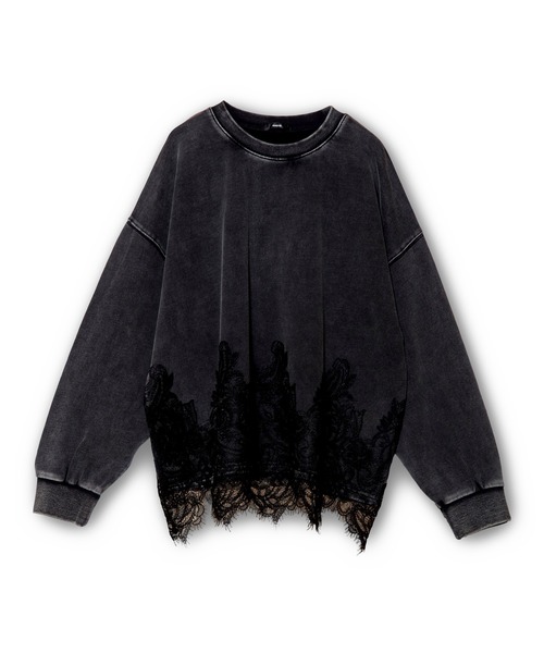 OSMOSIS(オズモーシス)の「裏毛レースヘムプルオーバー(Tシャツ/カットソー・レディース・ブラック/カーキ/ブルー・ONE SIZE)」の22枚目の写真