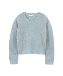 Yuje（ユジェ）の「HAIRY V-NECK KNIT (3color)（ニット/セーター）」