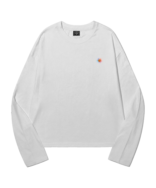 PEID(ペイド)の「PD SIGNATURE ロゴ セミクロップド長袖Tシャツ 3色(Tシャツ/カットソー・レディース・ブラック/ホワイト/アッシュグレー・LARGE/X-LARGE/XX-LARGE)」の2枚目の写真