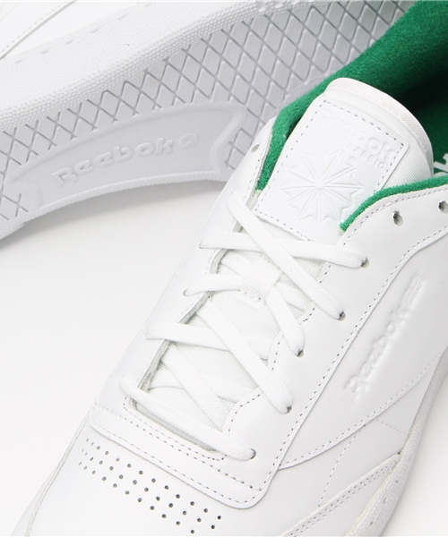 Reebok（リーボック）の「CLUB C 85 エンボスレザー Reebok CLASSIC (リーボック クラシック) （スニーカー・メンズ・ホワイト×ネイビー/ホワイト×グリーン・27.5cm/29.0cm/25.0cm/28.0cm/30.0cm/25.5cm/29.5cm/26.0cm/27.0cm/28.5cm/26.5cm）」の9枚目の写真