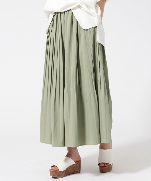 HARE（ハレ）の「プリーツスカウチョ（その他パンツ・レディース・グレー/ブラウン/ライトグリーン/オフホワイト・FREE）」の4枚目の写真