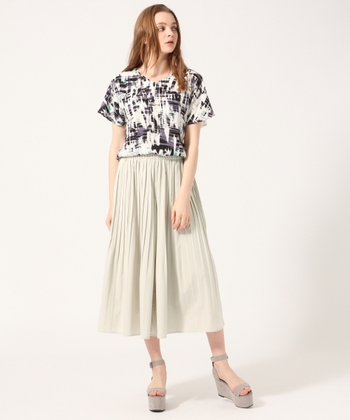 HARE（ハレ）の「プリーツスカウチョ（その他パンツ・レディース・グレー/ブラウン/ライトグリーン/オフホワイト・FREE）」の6枚目の写真