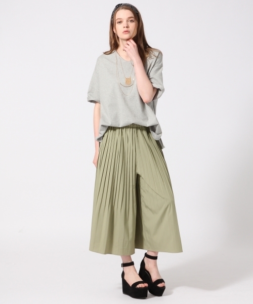 HARE（ハレ）の「プリーツスカウチョ（その他パンツ・レディース・グレー/ブラウン/ライトグリーン/オフホワイト・FREE）」の15枚目の写真