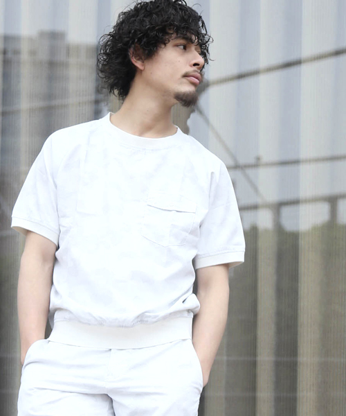 Denime(ドゥニーム)の「CAMO JQD TEE/カモジャガードTEE(Tシャツ/カットソー・メンズ・ブラック/ブルー・LARGE/MEDIUM/X-LARGE)」の11枚目の写真