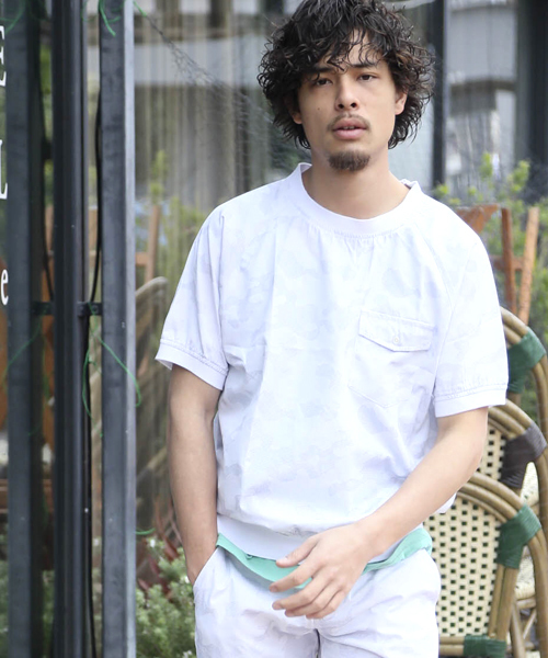 Denime(ドゥニーム)の「CAMO JQD TEE/カモジャガードTEE(Tシャツ/カットソー・メンズ・ブラック/ブルー・LARGE/MEDIUM/X-LARGE)」の13枚目の写真