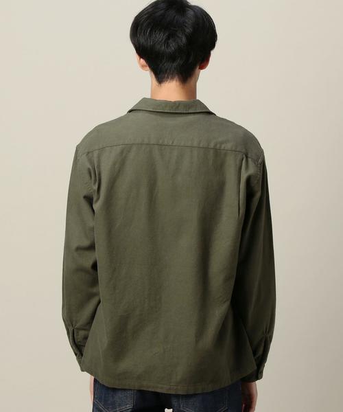 BEAUTY&YOUTH UNITED ARROWS（ビューティーアンドユースユナイテッドアローズ）の「BY ファノンネル パッチポケット シャツ◆（シャツ/ブラウス・メンズ・ブラック/オリーブ・X-LARGE/LARGE/X-SMALL/MEDIUM/SMALL）」の3枚目の写真