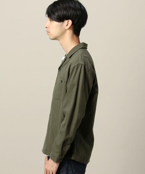 BEAUTY&YOUTH UNITED ARROWS（ビューティーアンドユースユナイテッドアローズ）の「BY ファノンネル パッチポケット シャツ◆（シャツ/ブラウス・メンズ・ブラック/オリーブ・X-LARGE/LARGE/X-SMALL/MEDIUM/SMALL）」の5枚目の写真