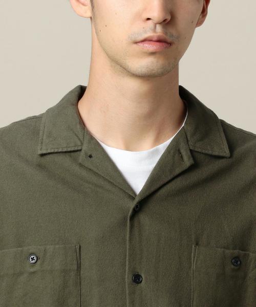 BEAUTY&YOUTH UNITED ARROWS（ビューティーアンドユースユナイテッドアローズ）の「BY ファノンネル パッチポケット シャツ◆（シャツ/ブラウス・メンズ・ブラック/オリーブ・X-LARGE/LARGE/X-SMALL/MEDIUM/SMALL）」の7枚目の写真