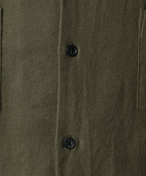 BEAUTY&YOUTH UNITED ARROWS（ビューティーアンドユースユナイテッドアローズ）の「BY ファノンネル パッチポケット シャツ◆（シャツ/ブラウス・メンズ・ブラック/オリーブ・X-LARGE/LARGE/X-SMALL/MEDIUM/SMALL）」の10枚目の写真