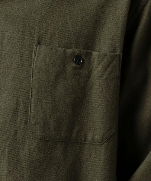 BEAUTY&YOUTH UNITED ARROWS（ビューティーアンドユースユナイテッドアローズ）の「BY ファノンネル パッチポケット シャツ◆（シャツ/ブラウス・メンズ・ブラック/オリーブ・X-LARGE/LARGE/X-SMALL/MEDIUM/SMALL）」の11枚目の写真
