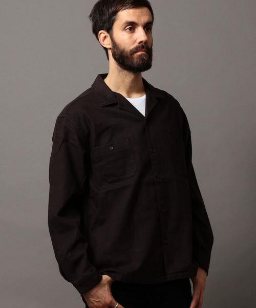 BEAUTY&YOUTH UNITED ARROWS（ビューティーアンドユースユナイテッドアローズ）の「BY ファノンネル パッチポケット シャツ◆（シャツ/ブラウス・メンズ・ブラック/オリーブ・X-LARGE/LARGE/X-SMALL/MEDIUM/SMALL）」の14枚目の写真