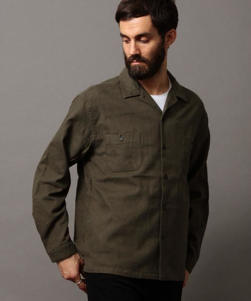 BEAUTY&YOUTH UNITED ARROWS（ビューティーアンドユースユナイテッドアローズ）の「BY ファノンネル パッチポケット シャツ◆（シャツ/ブラウス・メンズ・ブラック/オリーブ・X-LARGE/LARGE/X-SMALL/MEDIUM/SMALL）」の8枚目の写真