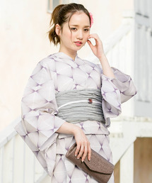 浴衣3点セット (浴衣+帯+下駄)「bonheur saisons/ボヌールセゾン」