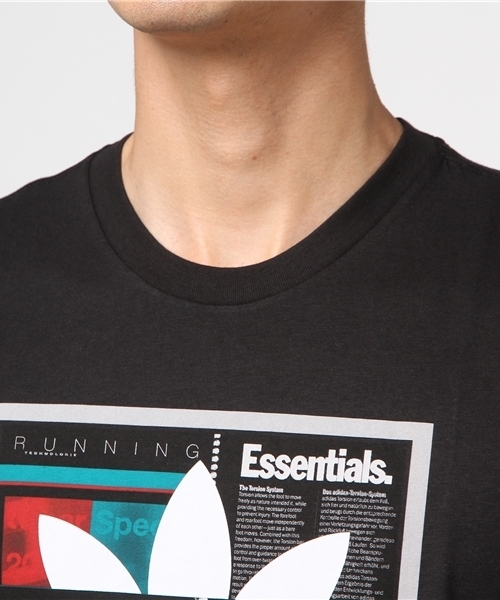 adidas（アディダス）の「オリジナルス Tシャツ[TONGUE LABEL TEE]（Tシャツ/カットソー・メンズ・ブラック/ホワイト・X-SMALL/SMALL/XXX-LARGE/XX-LARGE/X-LARGE/MEDIUM/LARGE）」の5枚目の写真