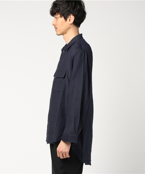 THEE（シー）の「THEE: Anbivalent シャツ（シャツ/ブラウス・メンズ・ネイビー・2/1）」の2枚目の写真