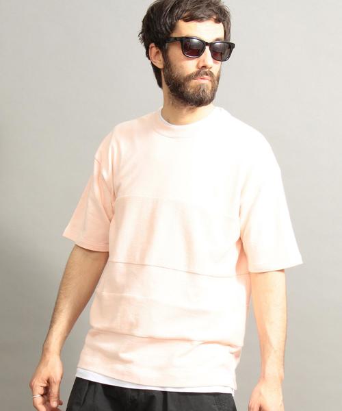 BEAUTY&YOUTH UNITED ARROWS（ビューティーアンドユースユナイテッドアローズ）の「BY パネルスイッチ カットソー ◆（Tシャツ/カットソー・メンズ・オフホワイト/ライトピンク/コバルトブルー・MEDIUM/LARGE/SMALL/X-LARGE）」の3枚目の写真