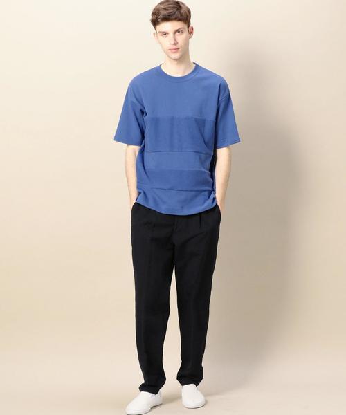 BEAUTY&YOUTH UNITED ARROWS（ビューティーアンドユースユナイテッドアローズ）の「BY パネルスイッチ カットソー ◆（Tシャツ/カットソー・メンズ・オフホワイト/ライトピンク/コバルトブルー・MEDIUM/LARGE/SMALL/X-LARGE）」の14枚目の写真