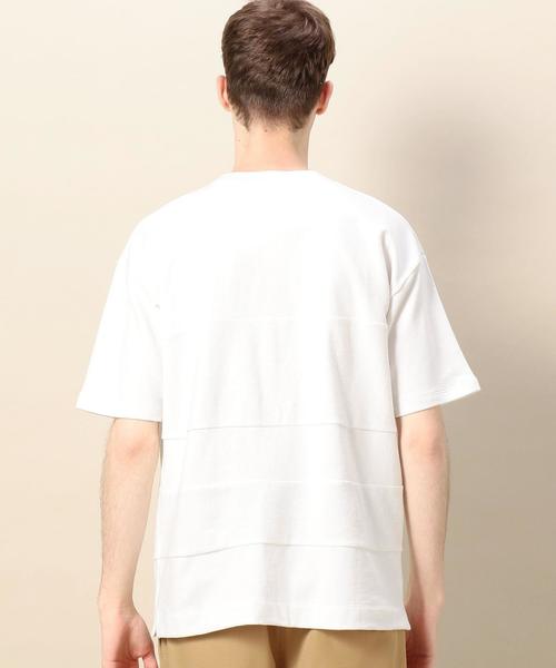 BEAUTY&YOUTH UNITED ARROWS（ビューティーアンドユースユナイテッドアローズ）の「BY パネルスイッチ カットソー ◆（Tシャツ/カットソー・メンズ・オフホワイト/ライトピンク/コバルトブルー・MEDIUM/LARGE/SMALL/X-LARGE）」の9枚目の写真