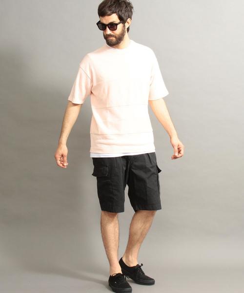 BEAUTY&YOUTH UNITED ARROWS（ビューティーアンドユースユナイテッドアローズ）の「BY パネルスイッチ カットソー ◆（Tシャツ/カットソー・メンズ・オフホワイト/ライトピンク/コバルトブルー・MEDIUM/LARGE/SMALL/X-LARGE）」の16枚目の写真