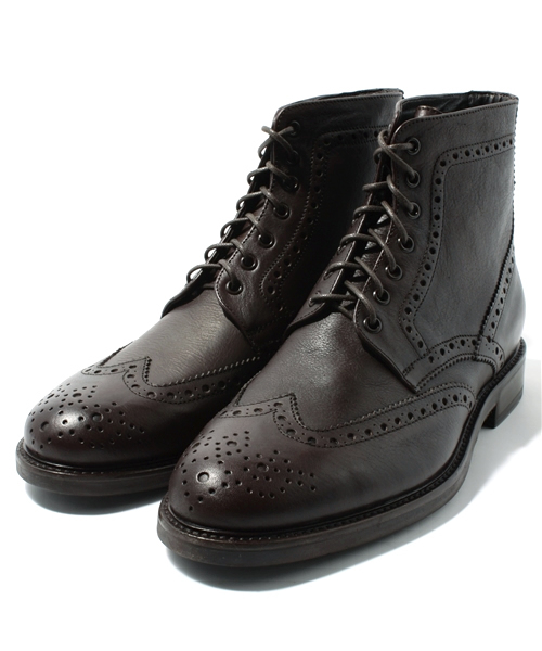 BEAUTY&YOUTH UNITED ARROWS（ビューティーアンドユースユナイテッドアローズ）の「BYitaly レザー ウィングチップ ◆（ブーツ・メンズ・ブラウン/ダークブラウン・40/42/41）」の2枚目の写真