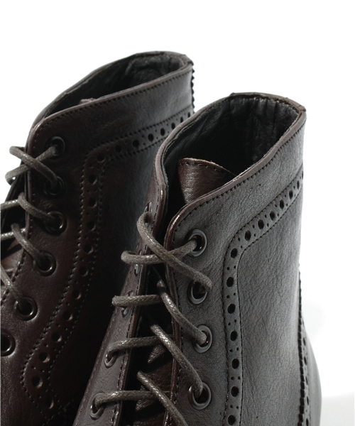 BEAUTY&YOUTH UNITED ARROWS（ビューティーアンドユースユナイテッドアローズ）の「BYitaly レザー ウィングチップ ◆（ブーツ・メンズ・ブラウン/ダークブラウン・40/42/41）」の7枚目の写真