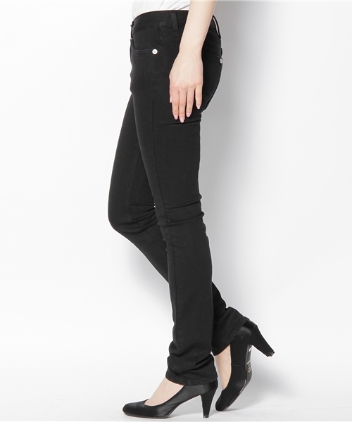 X-girl（エックスガール）の「MICHAEL JEAN ★BLACK★（デニムパンツ・レディース・ブラック・24inch/25inch/26inch/27inch）」の2枚目の写真