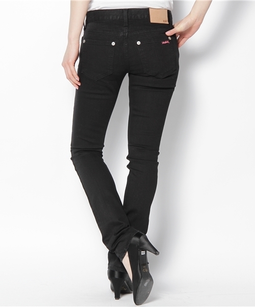 X-girl（エックスガール）の「MICHAEL JEAN ★BLACK★（デニムパンツ・レディース・ブラック・24inch/25inch/26inch/27inch）」の3枚目の写真
