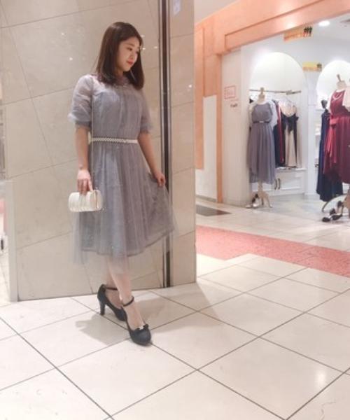 Cupid Heart（キューピッドハート）の「【Cupid Heart】結婚式ベルト ビジューバックルパールゴムベルト（ベルト・レディース・ベージュ・MEDIUM/FREE）」の6枚目の写真