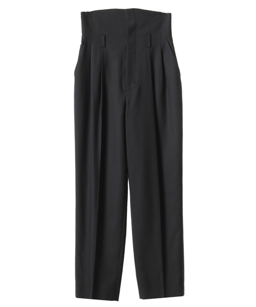 CLANE（クラネ）の「H/W TUCK PANTS（その他パンツ・レディース・ブラック/ボルドー/カーキ・1/0/2）」の2枚目の写真