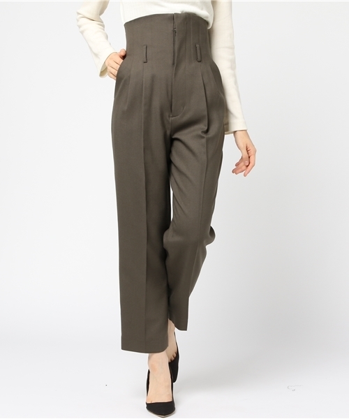 CLANE（クラネ）の「H/W TUCK PANTS（その他パンツ・レディース・ブラック/ボルドー/カーキ・1/0/2）」の19枚目の写真