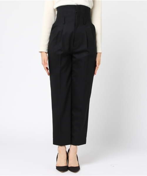 CLANE（クラネ）の「H/W TUCK PANTS（その他パンツ・レディース・ブラック/ボルドー/カーキ・1/0/2）」の7枚目の写真