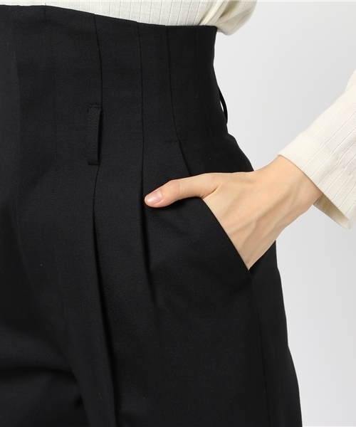 CLANE（クラネ）の「H/W TUCK PANTS（その他パンツ・レディース・ブラック/ボルドー/カーキ・1/0/2）」の12枚目の写真
