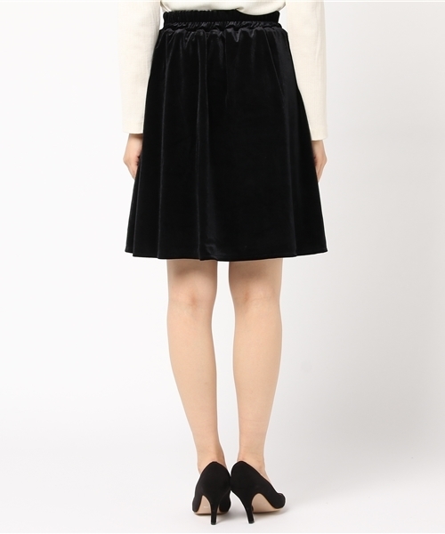 Honeys（ハニーズ）の「べロアスカート（スカート・レディース・ブラック/ボルドー/ブラック系その他/ブルー系その他・S/M/L）」の5枚目の写真