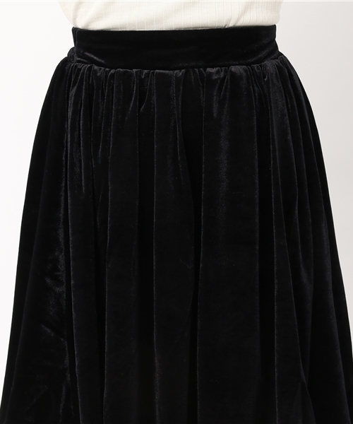 Honeys（ハニーズ）の「べロアスカート（スカート・レディース・ブラック/ボルドー/ブラック系その他/ブルー系その他・S/M/L）」の7枚目の写真