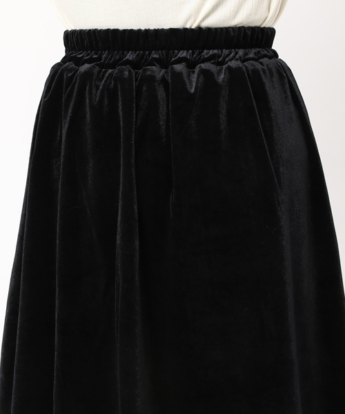 Honeys（ハニーズ）の「べロアスカート（スカート・レディース・ブラック/ボルドー/ブラック系その他/ブルー系その他・S/M/L）」の6枚目の写真