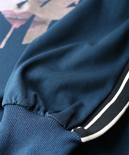 SHAREEF(シャリーフ)の「FACE SWEAT PULL-OVER(Tシャツ/カットソー・メンズ・ダークグリーン/オレンジ/ブラック・1/2/3)」の13枚目の写真