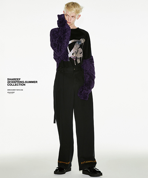 SHAREEF(シャリーフ)の「FACE SWEAT PULL-OVER(Tシャツ/カットソー・メンズ・ダークグリーン/オレンジ/ブラック・1/2/3)」の17枚目の写真