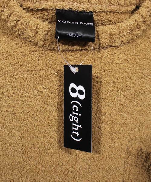 8(eight)(エイト)の「モールヤーン ニットセーター(ニット/セーター・メンズ・ブラック/ベージュ/オフホワイト・MEDIUM/LARGE)」の9枚目の写真