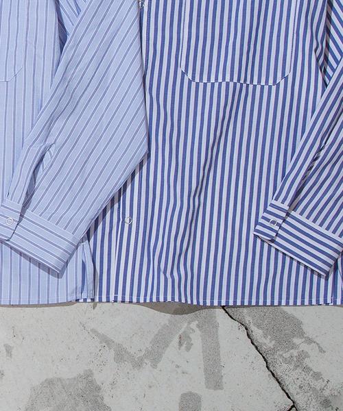 RED KAP（レッドキャップ）の「【別注】 ＜RED KAP＞ BLUE STRIPE SHIRT（シャツ/ブラウス・メンズ・ライトブルー・X-LARGE/SMALL/LARGE/MEDIUM）」の4枚目の写真