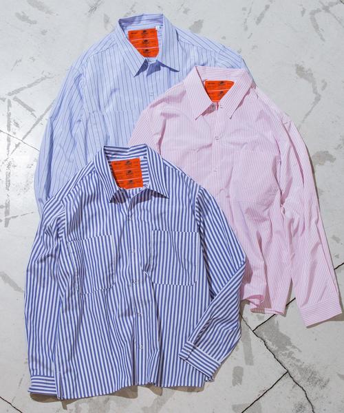 RED KAP（レッドキャップ）の「【別注】 ＜RED KAP＞ BLUE STRIPE SHIRT（シャツ/ブラウス・メンズ・ライトブルー・X-LARGE/SMALL/LARGE/MEDIUM）」の7枚目の写真