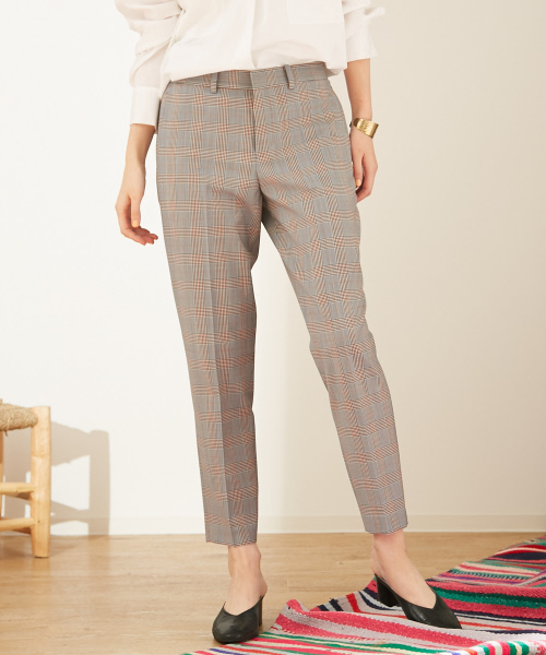 Abahouse Devinette（ドゥヴィネット）の「ウールギャバジンシガレットパンツ（その他パンツ・レディース・その他1/グレー/サックスブルー・34/36/38/40）」の4枚目の写真