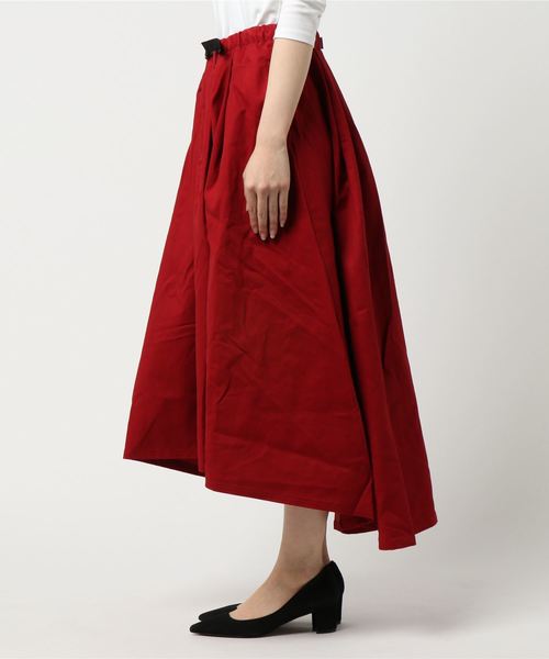 WEGO（ウィゴー）の「WEGO/ベルト付きチノロングイレヘムスカート（スカート・レディース・ベージュ/レッド/ブラック・FREE）」の5枚目の写真